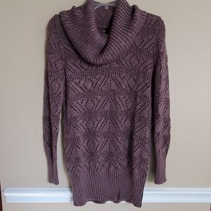 Purple cowlneck sweater